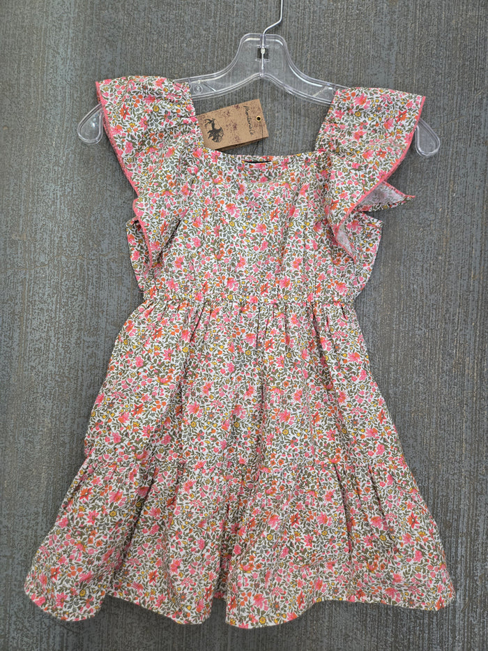 Girl's Floral Flutter Dress - Montana Co