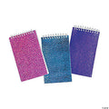 GLITTER SPIRAL NOTEPAD 3"x5" 24 PACK - Creative Kids