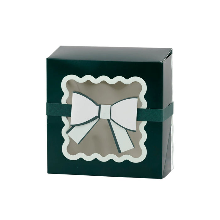 Green Bow Ric Rac Cookie Boxes - bubblegum market