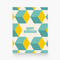 Hanukkah Star Holiday Greeting Card - bubblegum market