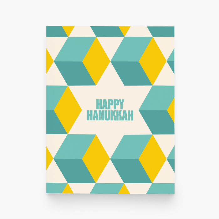 Hanukkah Star Holiday Greeting Card - bubblegum market
