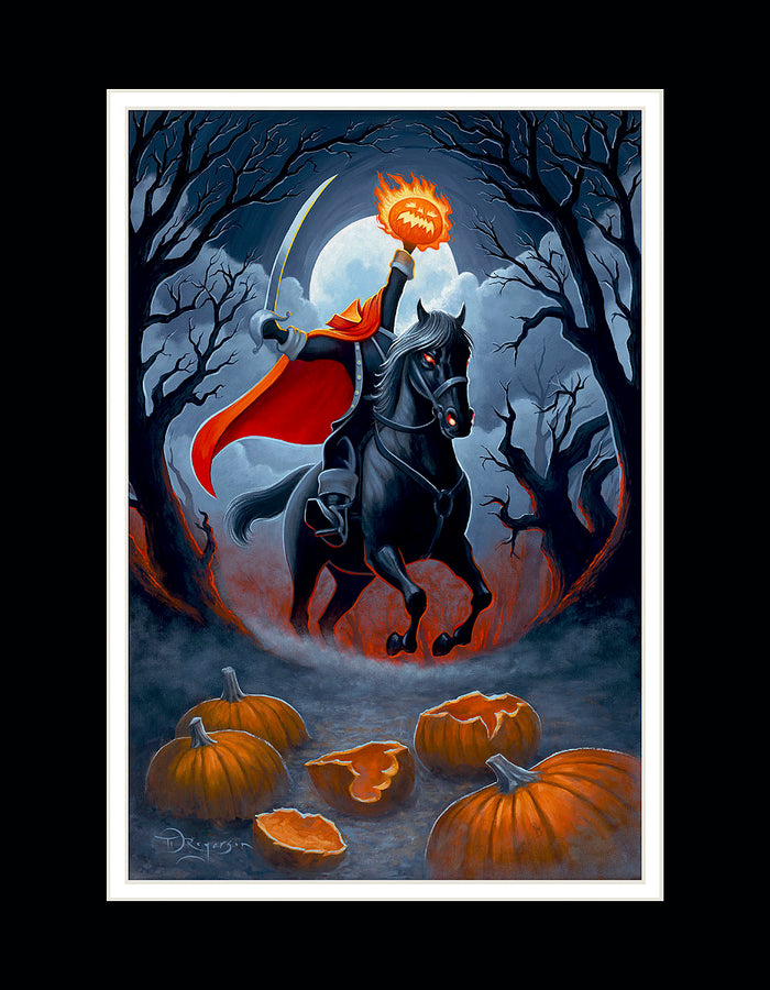 "Headless Horseman Rides Tonight" by Tim Rogerson | Open Edition