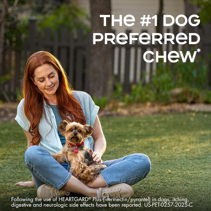 Heartgard Plus Chewables for Dogs (ivermectin/pyrantel) – 0-25 lbs