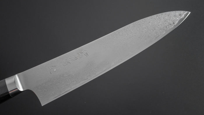 Hitohira Imojiya TH Damascus Gyuto 210mm Linen Micarta Handle - HITOHIRA