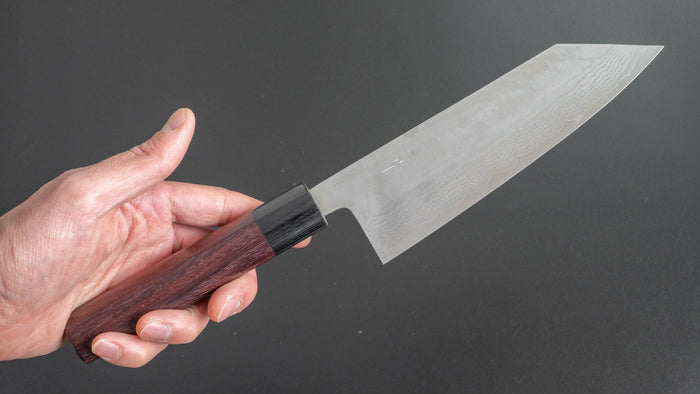 Hitohira Setsu Forged VG-10 Damascus Bunka 170mm Rosewood Handle - HITOHIRA