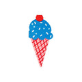 Ice Cream Cone - Shaped Napkins - bubblegum market