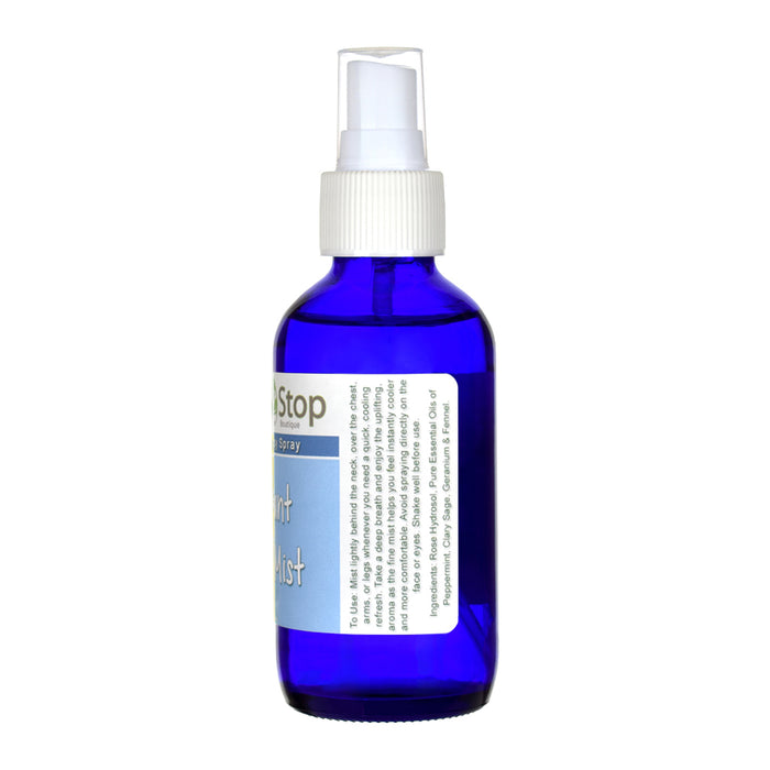 Instant Chill Mist spray bottle with a white label on a white background