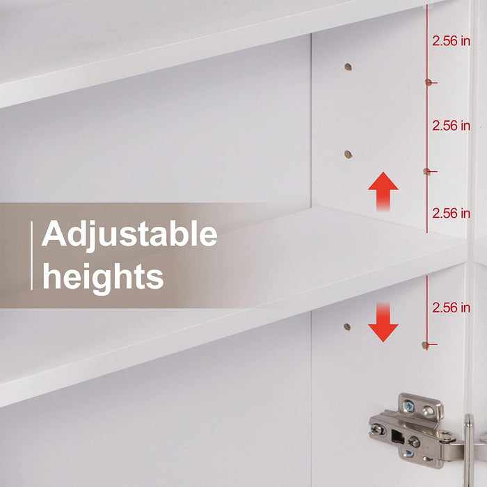 Joolihome Bathroom Wall-Mounted Mirror Cabinet