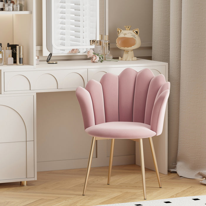 Pink Velvet Armchair
