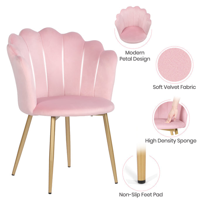 Pink Velvet Armchair Materials