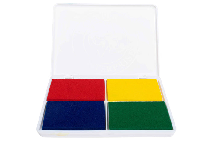 JUMBO STAMP PAD: WASHABLE 4 COLOR PRIMARY