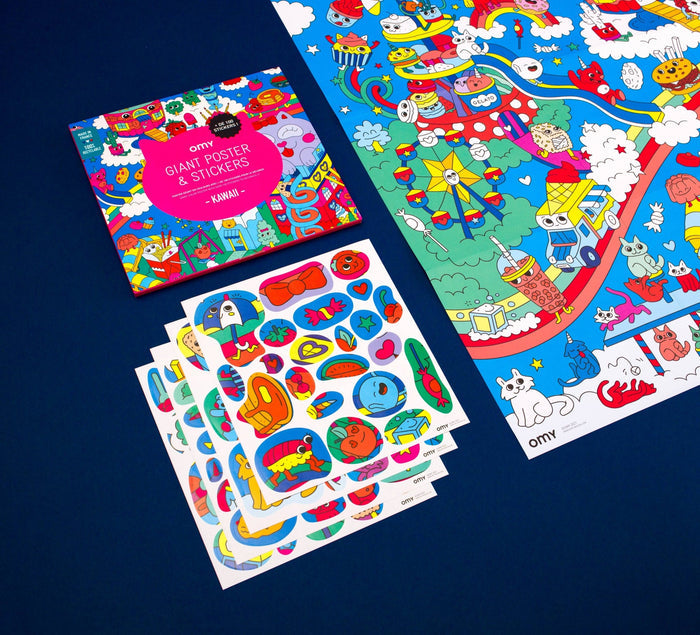 Kawaii Giant Sticker Poster - bubblegum market