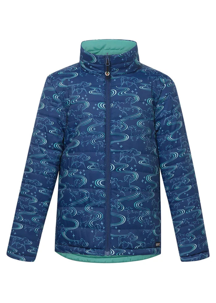 Kerrits Ride the Wind Reversable Quilted Jacket - Kids