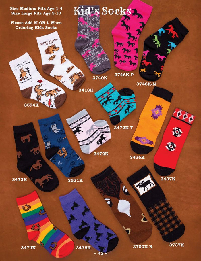 Kids Socks Western