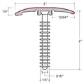 Lamton Moldings - Sensational - Glacier Peak in 3-in-1: Reducer, T-Molding, End Cap