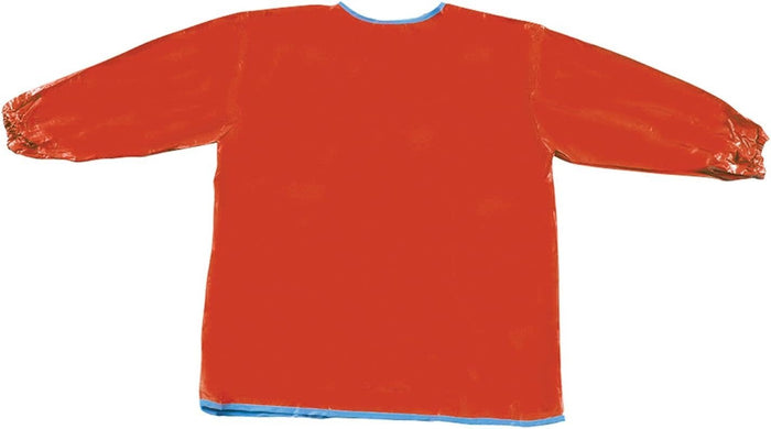 LONG SLEEVE ART SMOCK RED AGES 3+ - Creative Kids