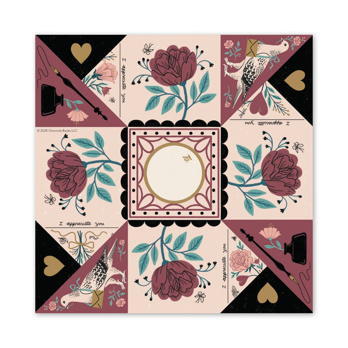 Luck, Love & Dreams Charm Cards: 12 Folded Victorian Pocket Notes - bubblegum market