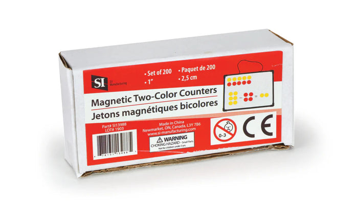 MAGNETIC COUNTERS: TWO-COLORYELLOW/RED 1" 200 PACK - Creative Kids