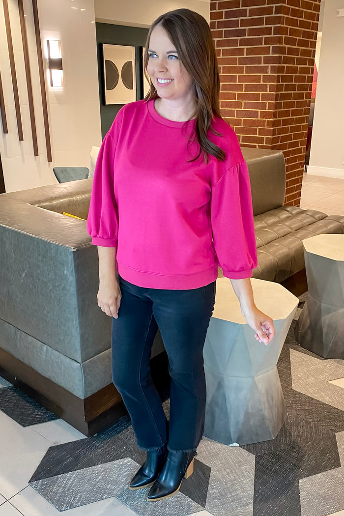 Make It Work Magenta Top - Lyla's: Clothing & Gifts - Online and Rockwall Texas Boutique