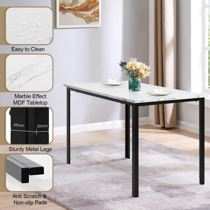 Marble Effect Dining Table