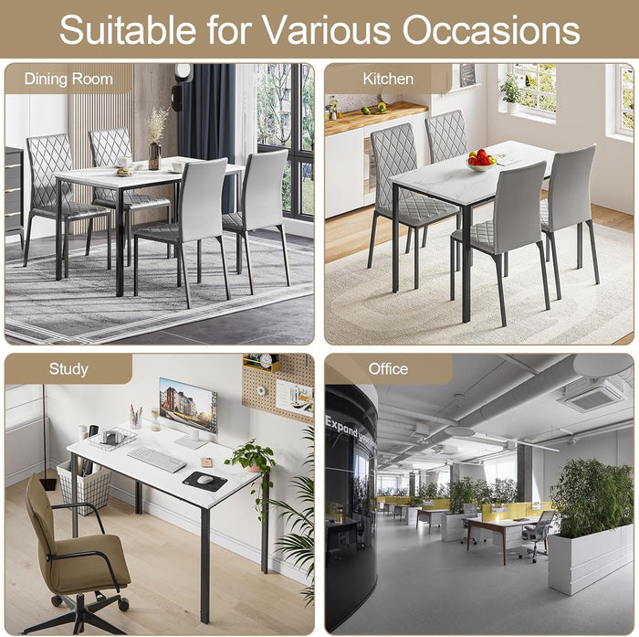 Marble Effect Dining Table