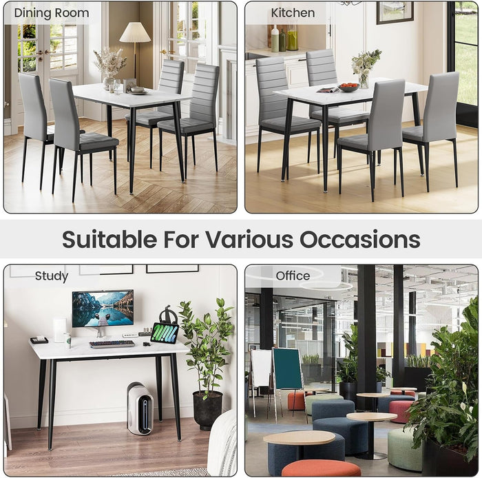 Marble Effect Dining Table