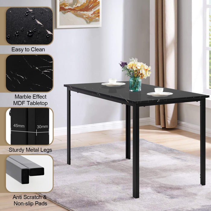 Marble Effect Dining Table