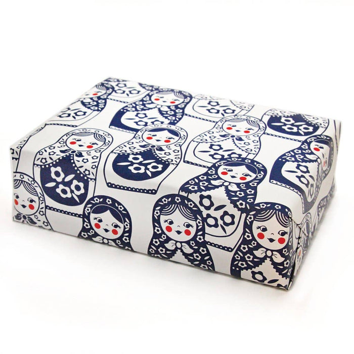 Matryoshka Doll Wrapping Paper Sheets (Roll of 3) - bubblegum market