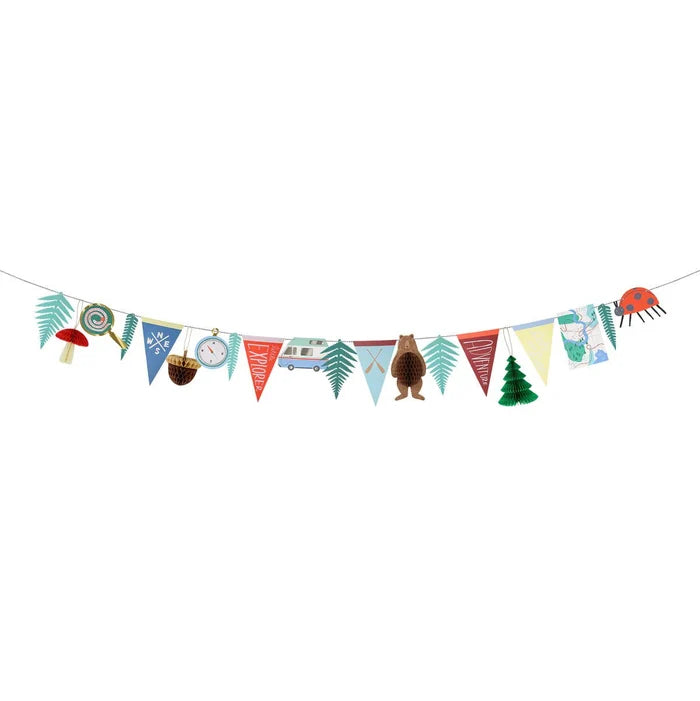 Meri Meri Party Outdoor Adventures Garland - bubblegum market