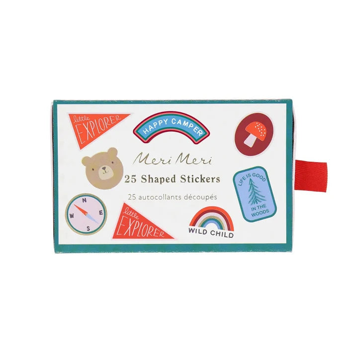 Meri Meri Party Outdoor Adventures Shaped Stickers - bubblegum market