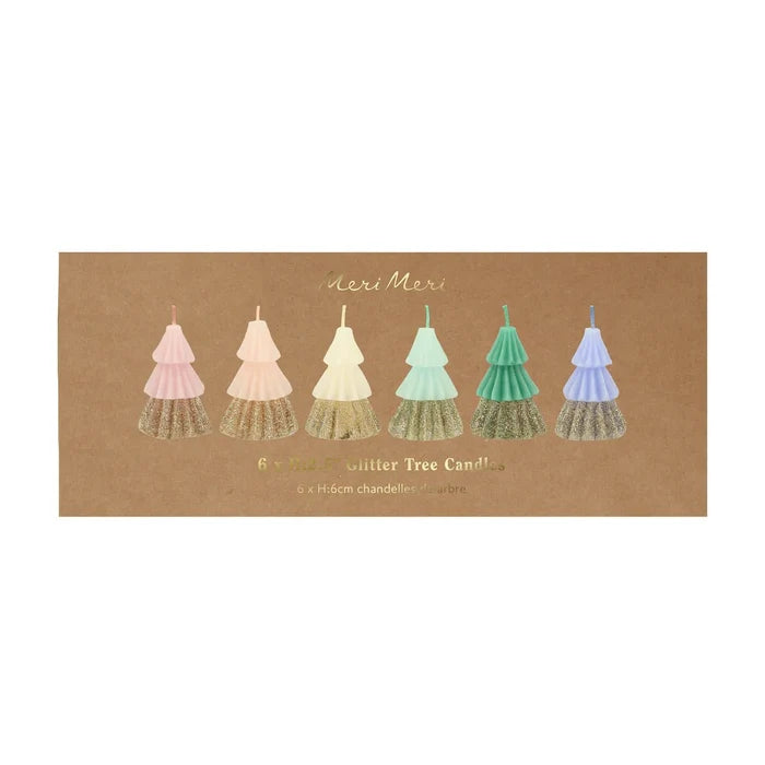 Meri Meri Party Rainbow Glitter Tree Candles - bubblegum market