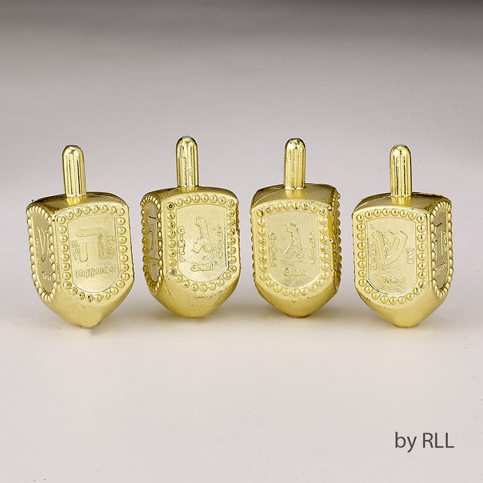 METALLIC GOLD DREIDEL  MEDIUM SIZE - 25 PACK - Creative Kids