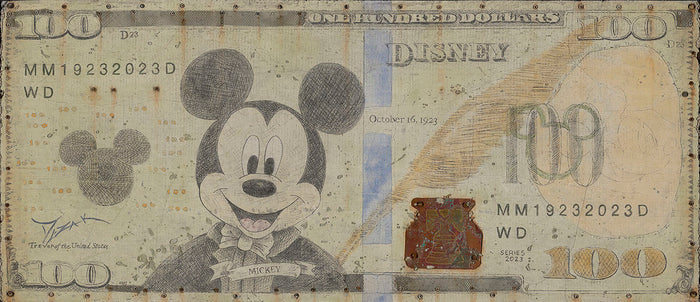 "Mickey "100 Hundred Dollar Bill"" by Trevor Mezak