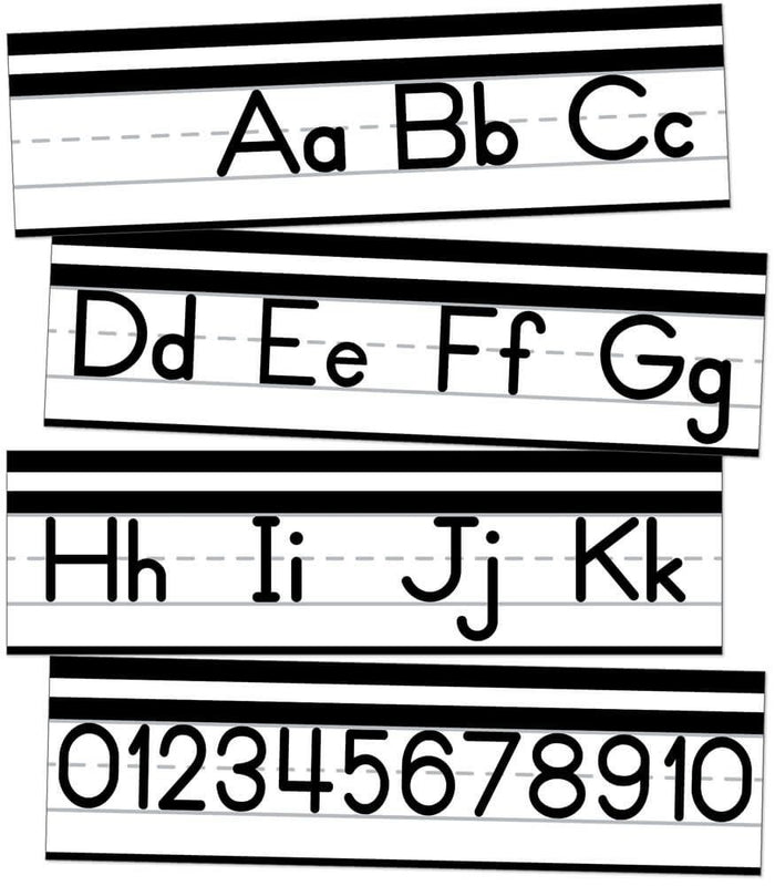 MINI BULLETIN BOARD SET ALPHABET AND NUMBER LINE - Creative Kids