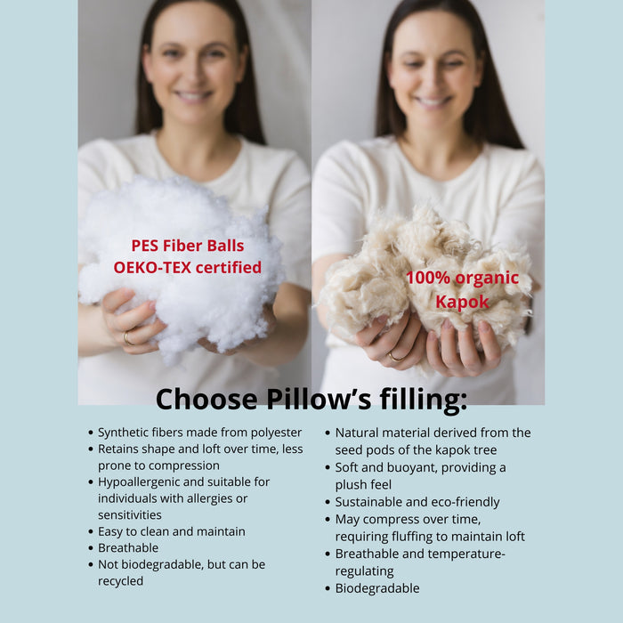 MINICAMP Long Maternity & Lumbar Support Pillow with Organic Cover in Navy Blue
