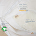 MINICAMP Lumbar Pillow from Natural Linen in Blue