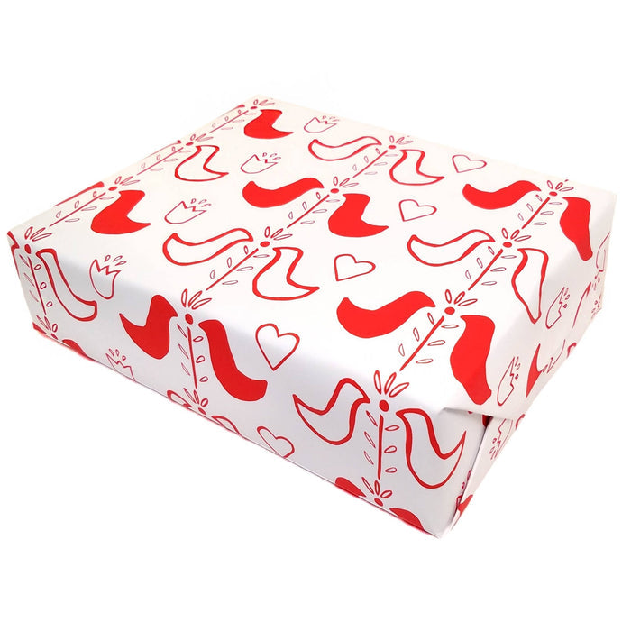 Modern Folk Wrapping Paper Sheets (Roll of 3) - bubblegum market