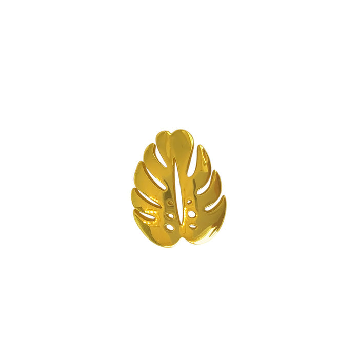Monstera Stud Earrings