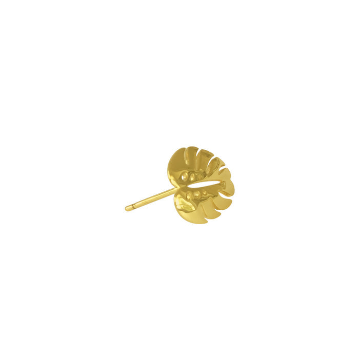 Monstera Stud Earrings
