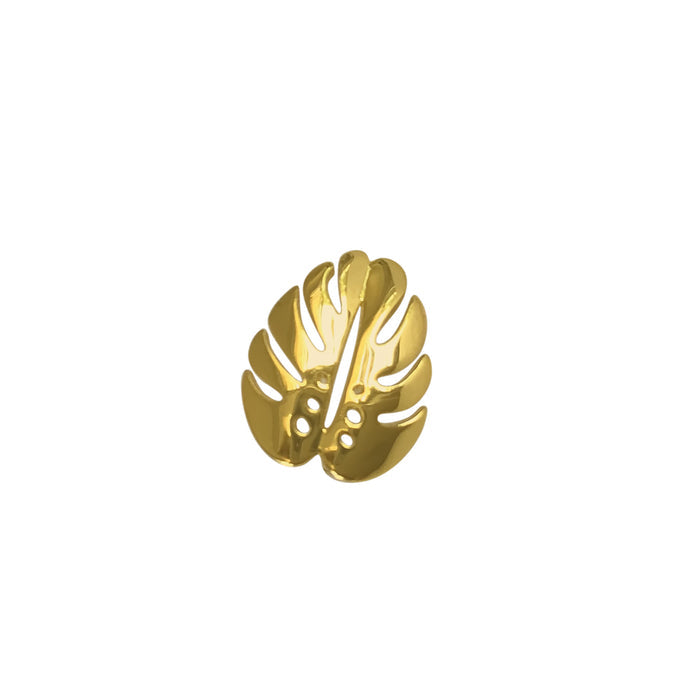 Monstera Stud Earrings