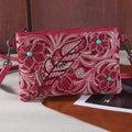 Montana West Embroidered Floral Cut-out Collection Clutch/Crossbody