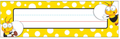 NAME PLATE:  BUZZ WORTHY BEES 9.5"X2.875" 36 PACK - Creative Kids