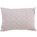 Natural Kapok & Latex Sleeping Pillow with Organic Cotton Cover - Grey Floral