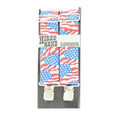 Nocona Men's Suspenders 48 Red White Blue