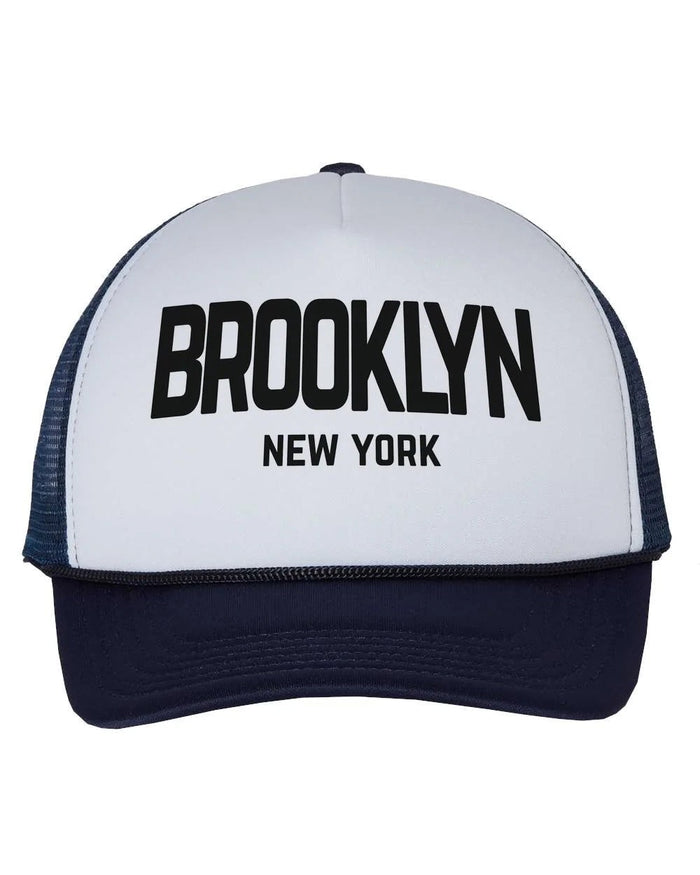 Brooklyn New York Retro Design Trucker Baseball Hat - NYC Factory