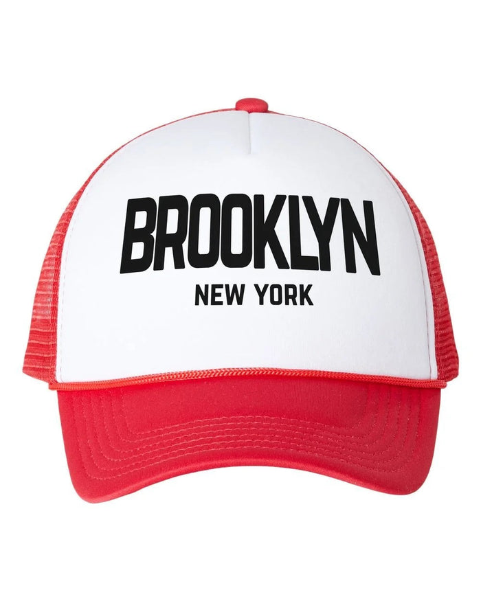 Brooklyn New York Retro Design Trucker Baseball Hat - NYC Factory