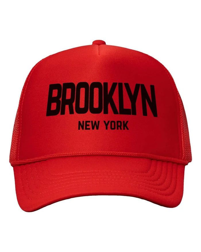 Brooklyn New York Retro Design Trucker Baseball Hat - NYC Factory