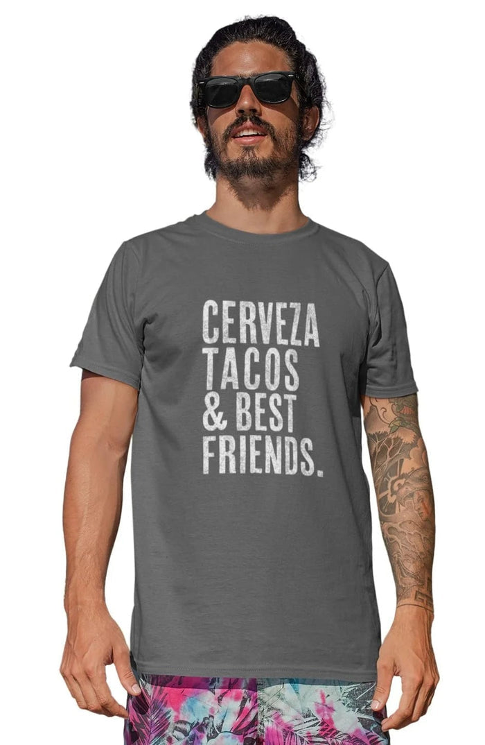 Men's Cinco De Mayo Taco Cerveza Best Friends Tees