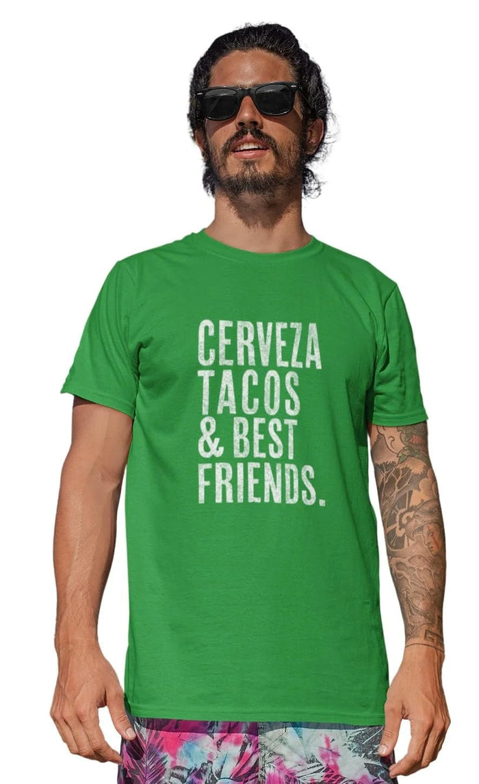 Men's Cinco De Mayo Taco Cerveza Best Friends Tees