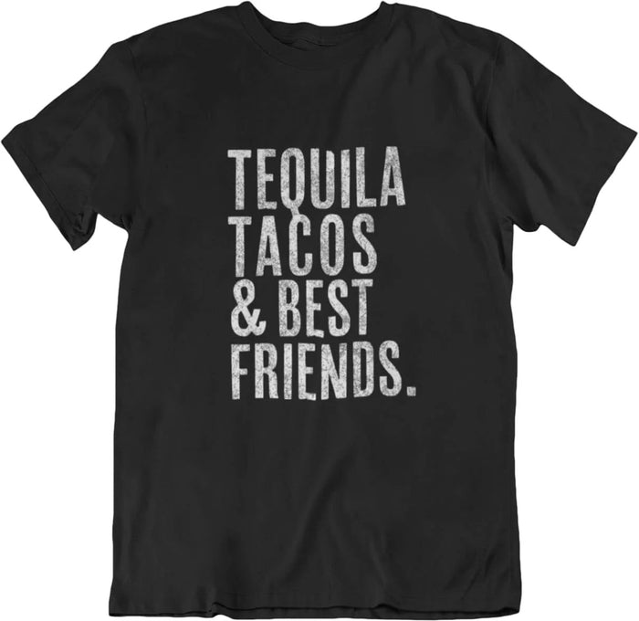 Men's Cinco De Mayo T-Shirt Taco Y Tequila Tee Short Sleeve